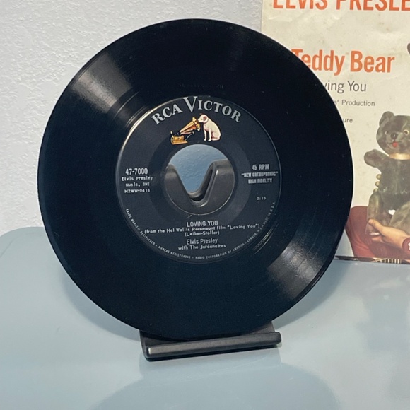 Elvis Presley 45 Record Teddy Bear - Picture 3 of 4